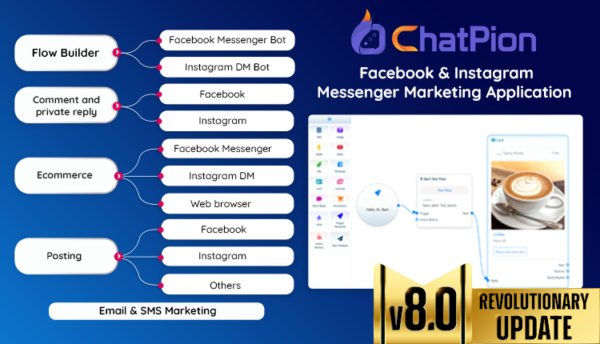 ChatPion ? Facebook Chatbot, eCommerce & Social Media Management Tool (SaaS)